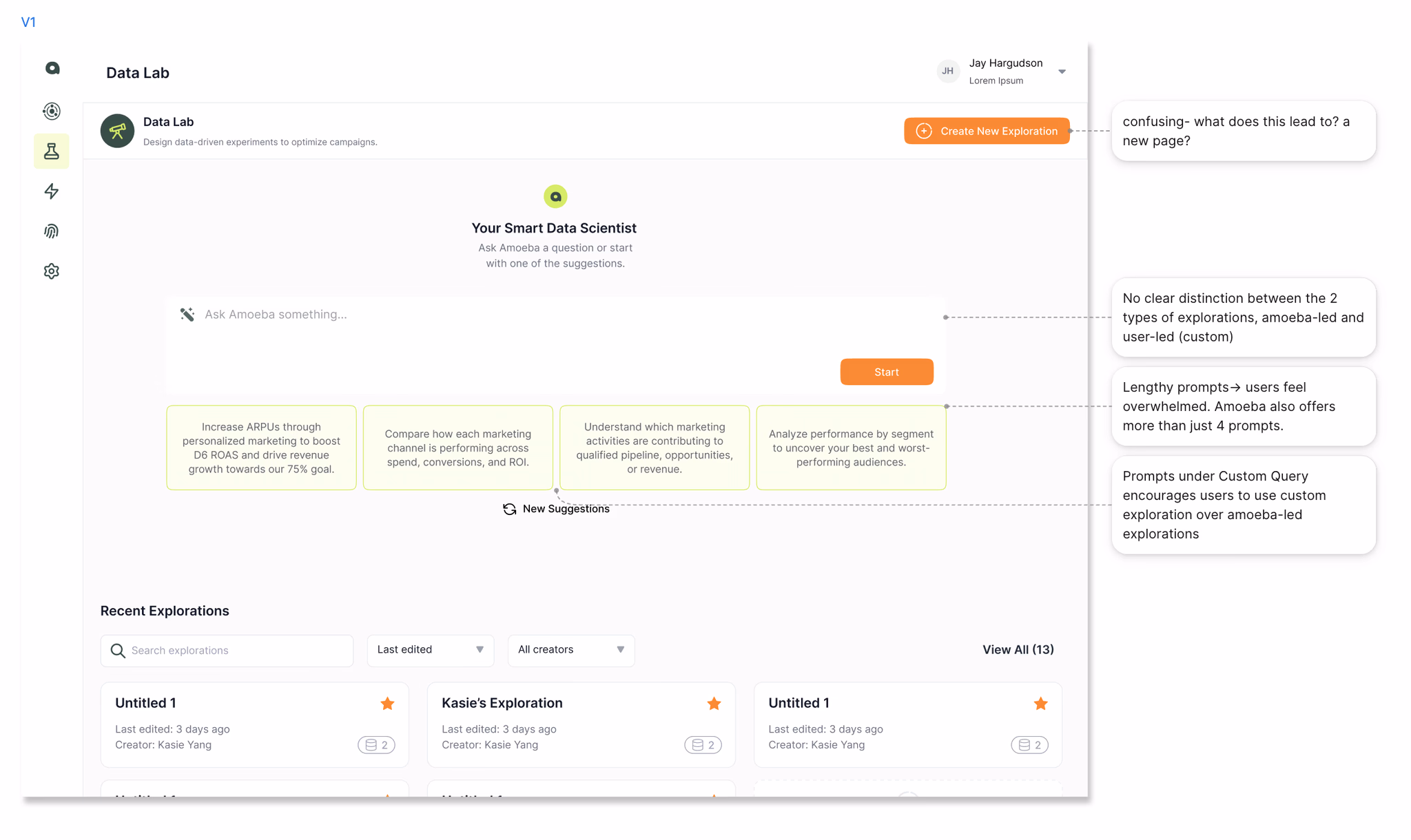 Landing Page Comparison — V1 vs Final