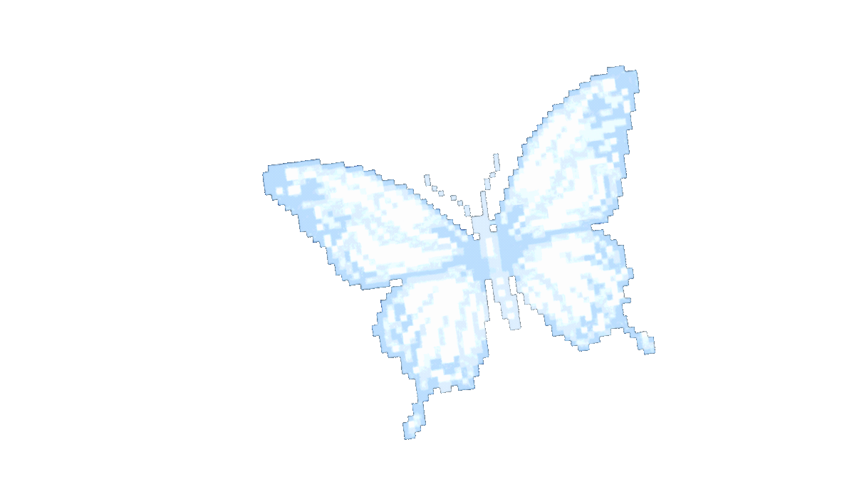 Pixelated Butterfly GIF