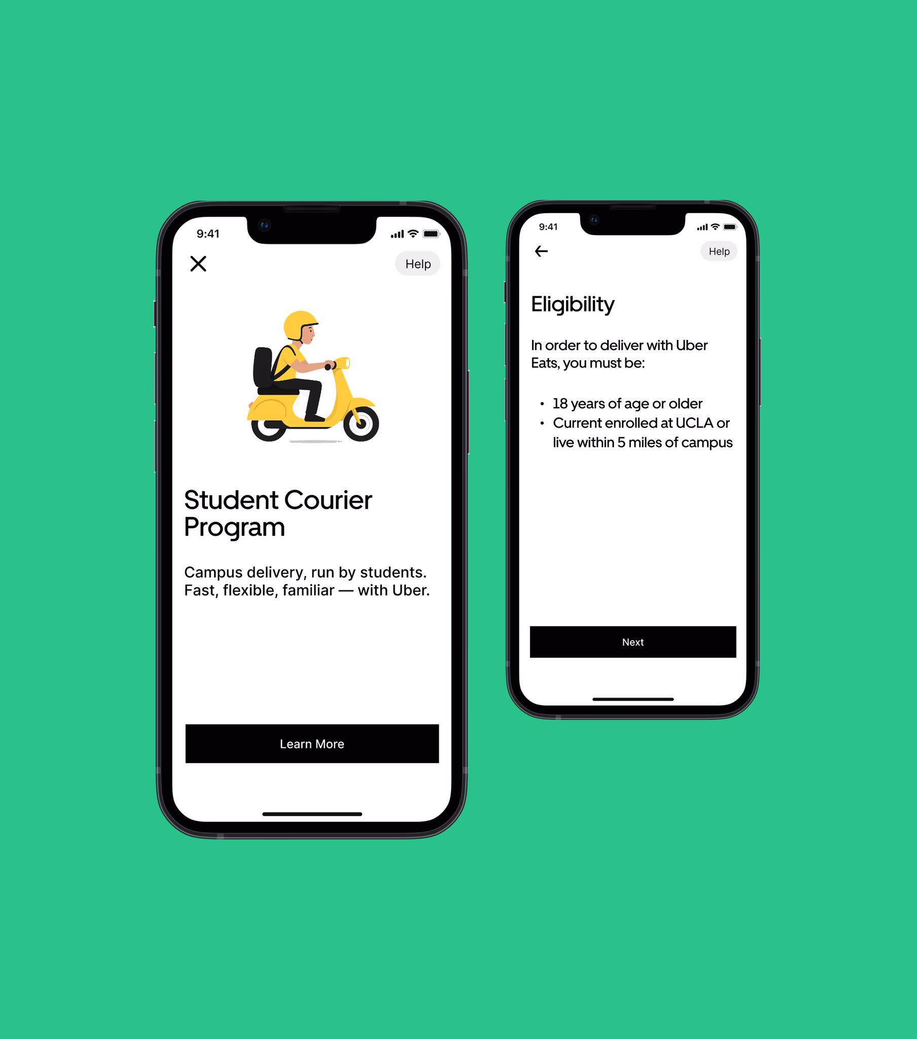 Uber Eats Campus Strategy Interface